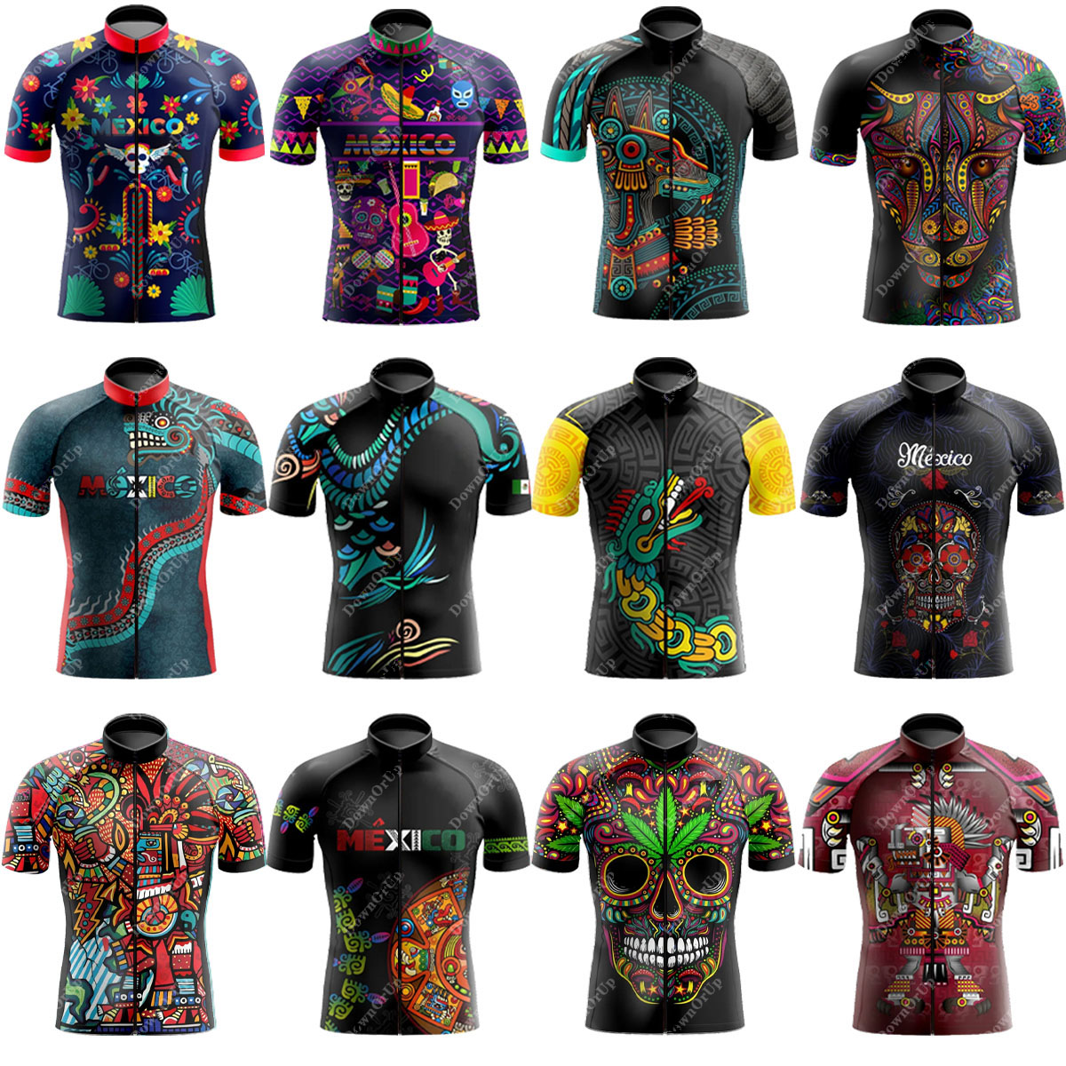 Mountain Biking New Mexico - México camisa de ciclismo masculina respirável