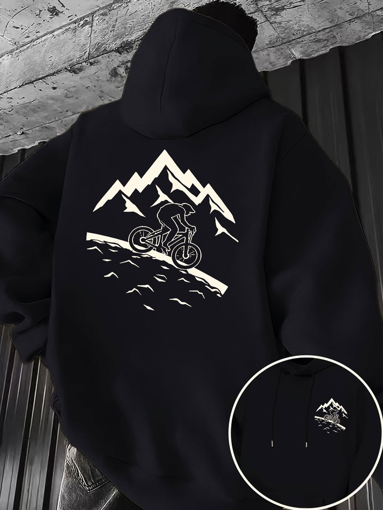 Mountain Biking Outfit - Nova camiseta com capuz masculina com