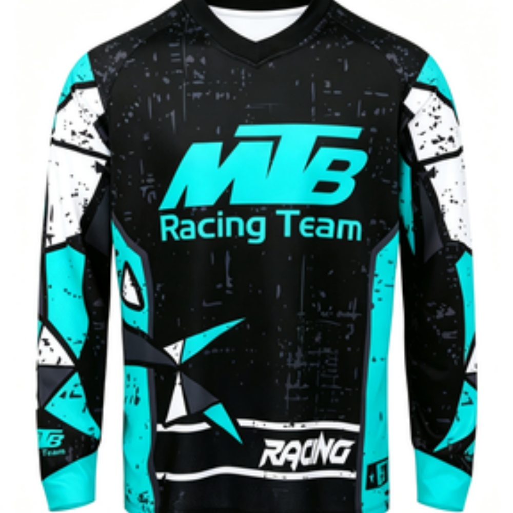 Mountain Biking Shop - Camisa Esportiva de Manga Longa para