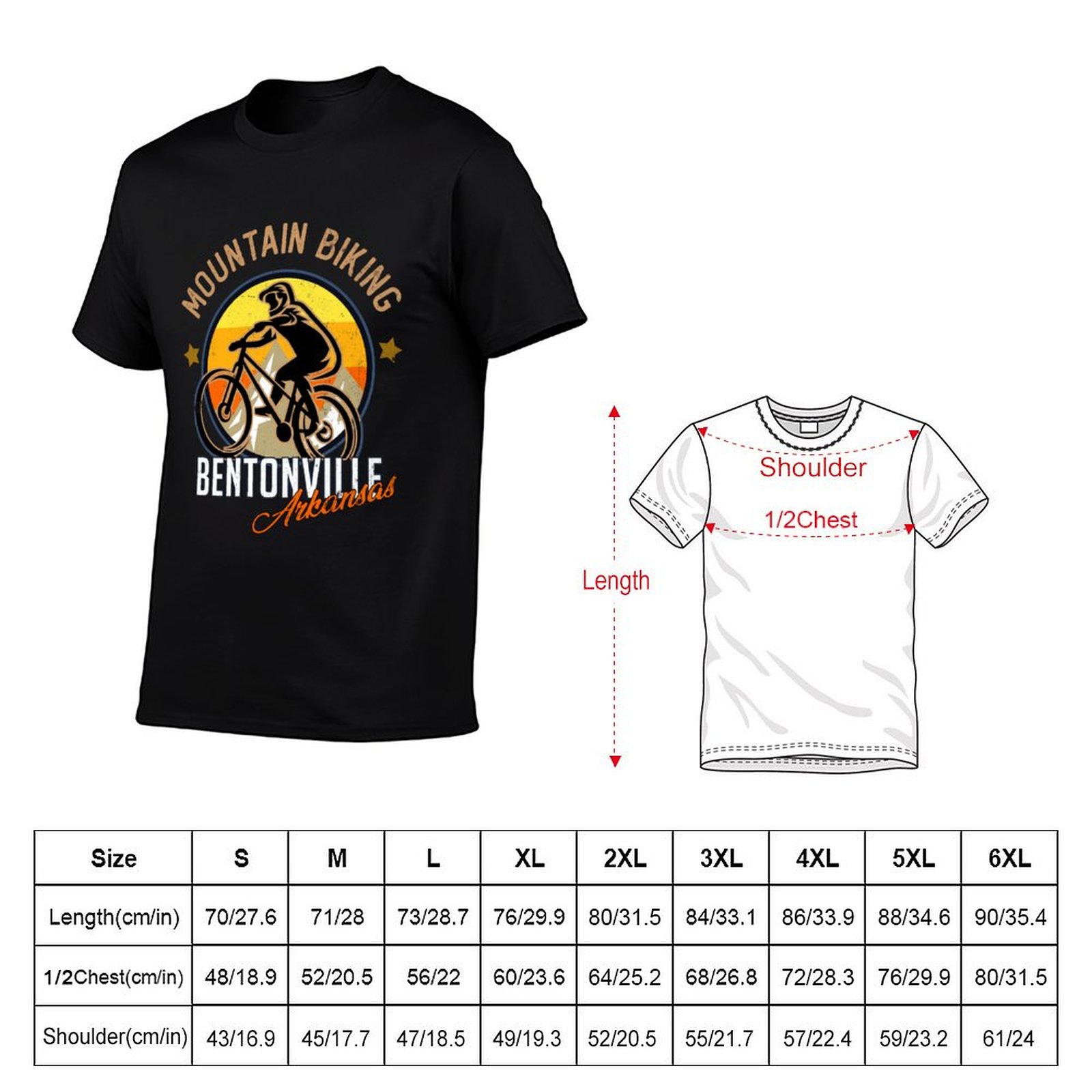 Camiseta engraçada de ciclismo - Mountain Biking In Arkansas avaliação e preço