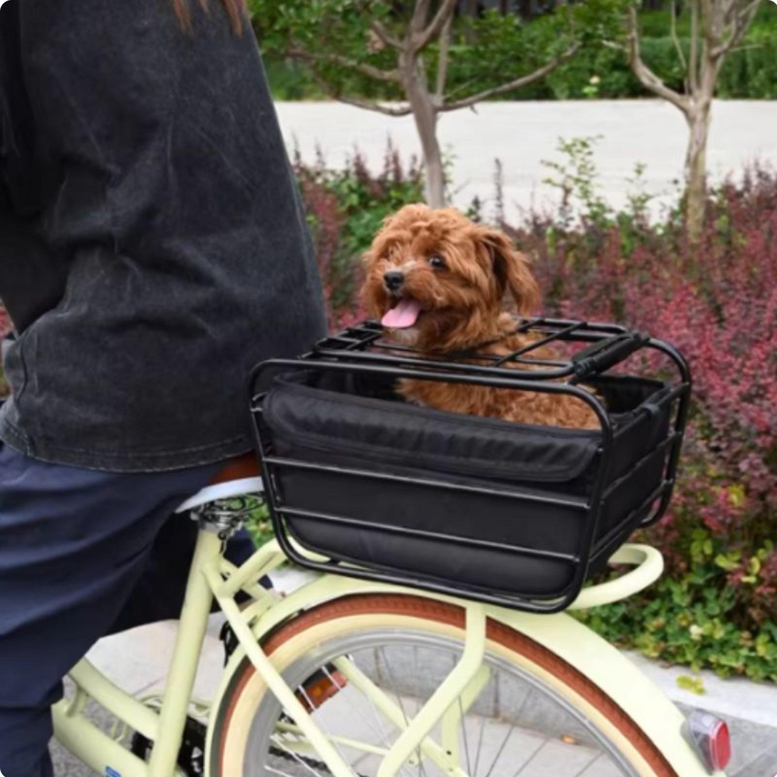 Cesta de Bicicleta com Alça pa - Mountain Biking With Dog avaliação e preço
