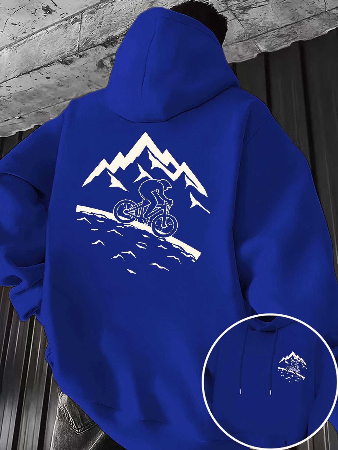 Nova camiseta com capuz mascul - Mountain Biking Outfit avaliação e preço