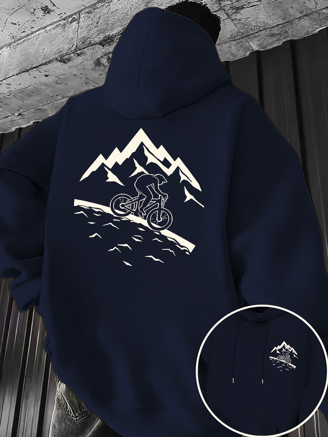 Nova camiseta com capuz mascul - Mountain Biking Outfit avaliação e preço